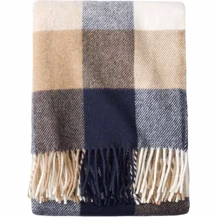 Eco-Wise Wool Washable Fringe Throw Blanket