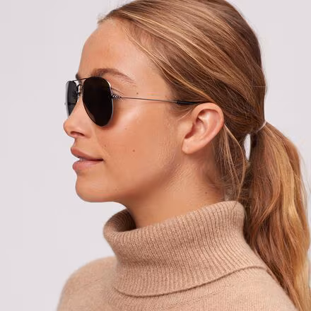 Aviator Large Metal Polarized Sunglasses