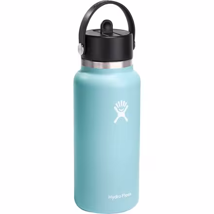 32oz Wide Mouth Flex Straw Water Bottle