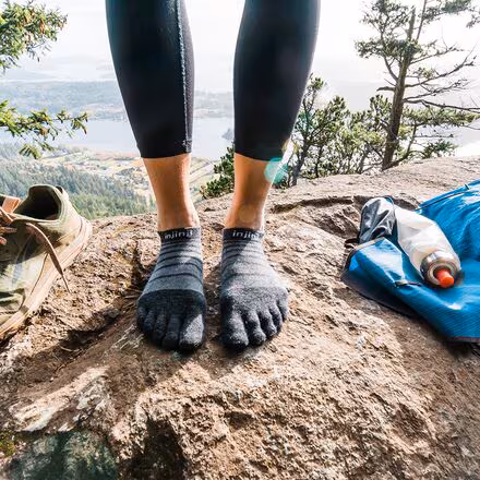 Run Lightweight Wool No-Show Sock