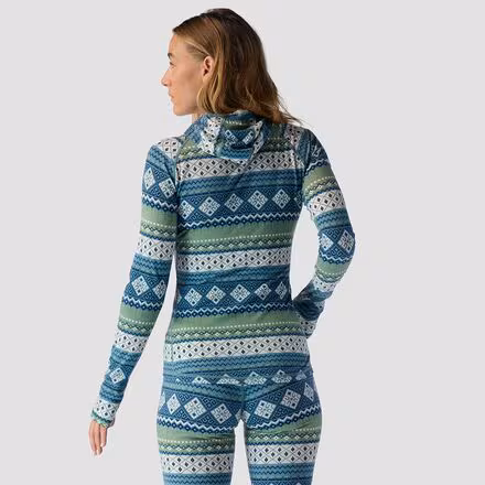 Spruces Lightweight Hooded 1/2-Zip Printed Top - Women's