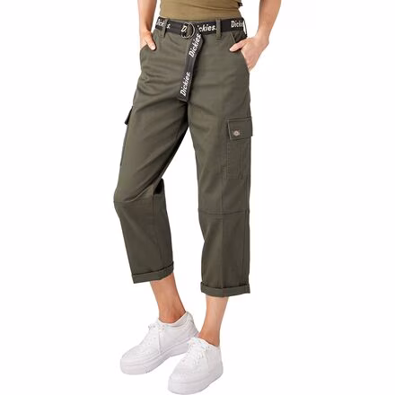 Relaxed Fit Cropped Cargo Pant - Women's