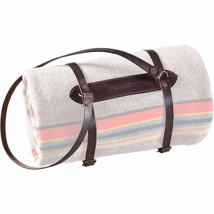 Premium Leather Blanket Carrier