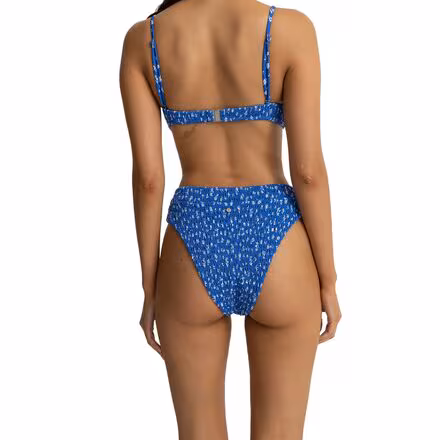 Elodie Floral Smocked Hi Waist Bikini Bottom - Women's