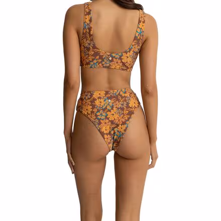 Oasis Floral Deep-V Hi Waist Bikini Bottom - Women's