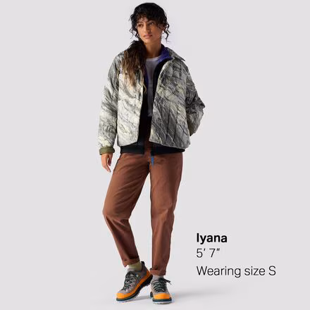 Oakbury Print Synthetic Quilted Shirt Jacket- Women's