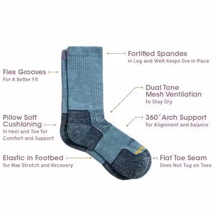 Eve Lightweight Hiker Crew Sock - Women's