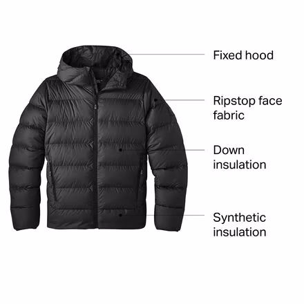 Coldfront Down Hooded Jacket - Men's