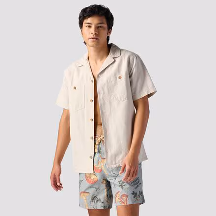 Textured Cotton Short-Sleeve Button Up - Men's