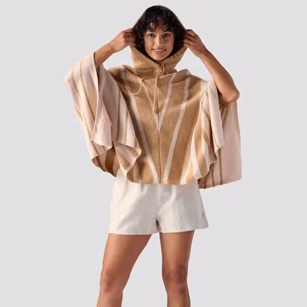 Striped Poncho - Women's