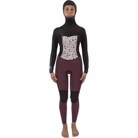 7 Seas 5/4mm Hooded Chest Zip Full Wetsuit - Women's