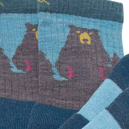 Bear Town Micro Crew Light Cushion Sock - Women's