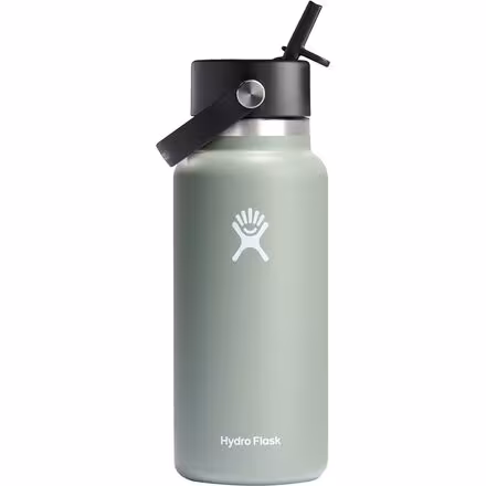 32oz Wide Mouth Flex Straw Water Bottle