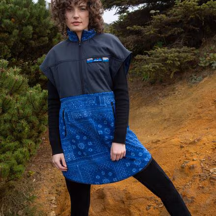 Neve Fleece Cape Dress - Women's