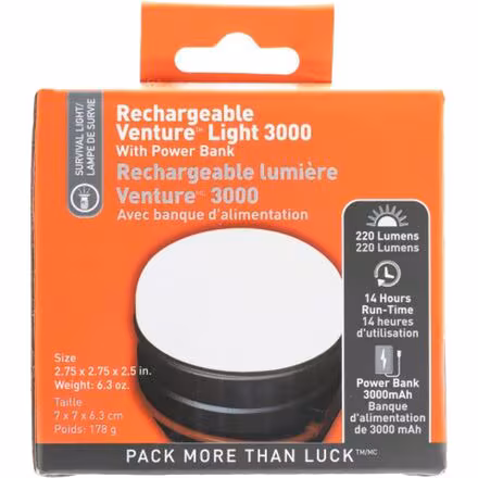 Venture Light 3000 Recharge + Power Bank