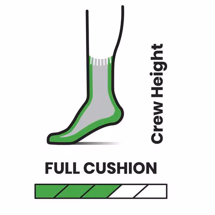 Classic Hike Full Cushion Solid Crew Sock