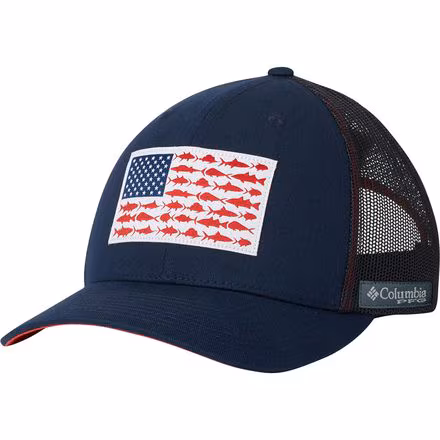 PFG Mesh Fish Flag Snap Back Trucker Hat