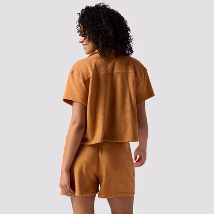Terry Button-Down Shirt - Women's