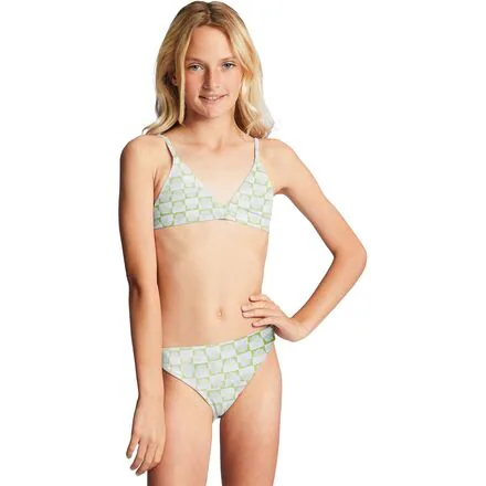 Daze All Day Banded Tri Bikini Set - Girls'