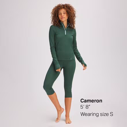 Lightweight Poly Calf-Length Baselayer Bottom - Women's