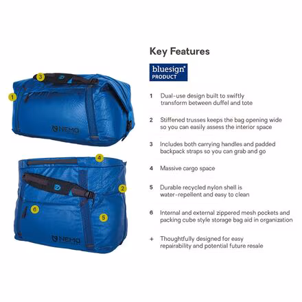 Double Haul Convertible Duffel 100L Bag