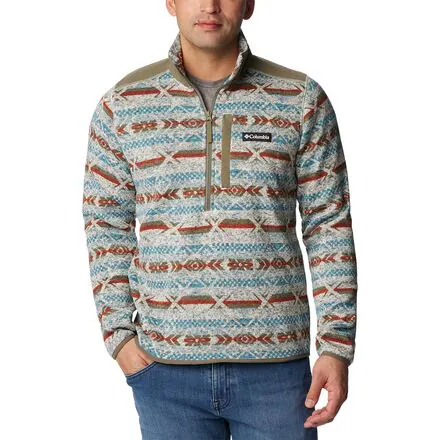 Sweater Weather II Printed 1/2-Zip Fleece - Men's