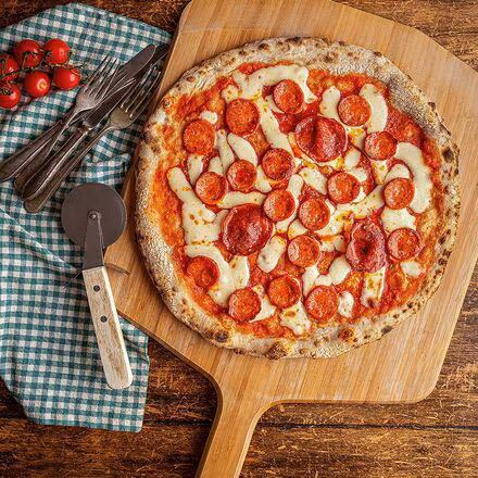 16in Bamboo Pizza Peel & Serving Board