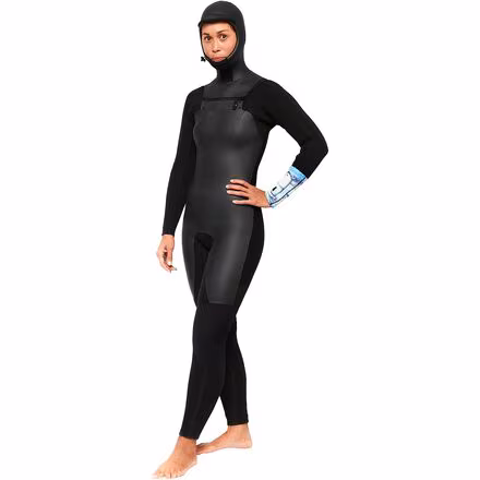 5/4 Sea Caves Hooded Chest-Zip Wetsuit - Women's