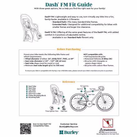 Dash X FM Child Bike Seat
