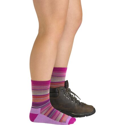 Zebra Canyon Micro Crew LW + Cushion Sock - Kids'