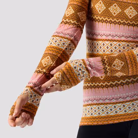 Spruces Print Lightweight Merino Crew - Women's