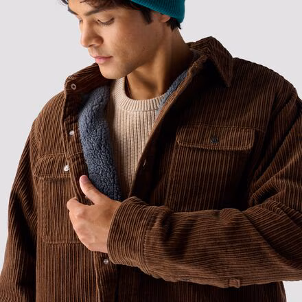 Corduroy High Pile Fleece Lined Shirt Jacket - Men's