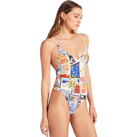 Onvacation V Neck One-Piece Swim Suit - Women's