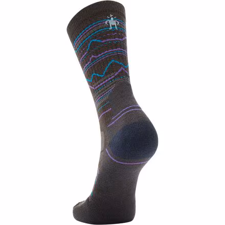 Performance Hike Light Cushion Mountain Range Pattern Crew