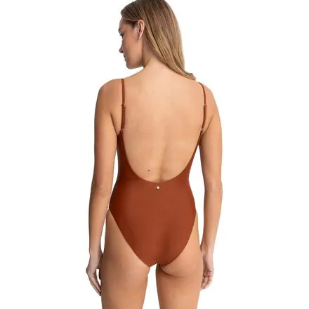 Classic Minimal One Piece Swimsuit - Women's