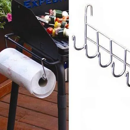 Utensil Hooks & Paper Towel Holder