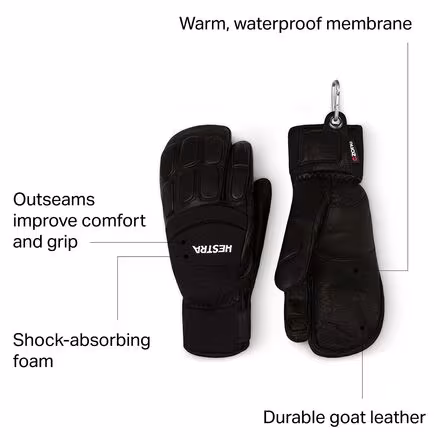 Vertical Cut CZone 3-Finger Glove