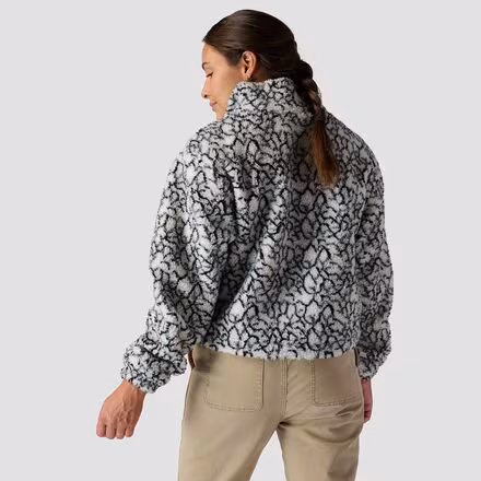 Printed Mid Pile Fleece 1/4 Zip Pullover - Women's