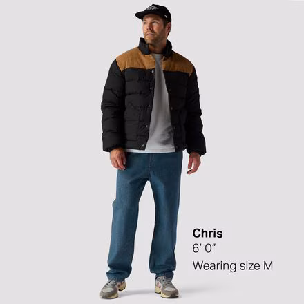 Snap Front Quilted Puffer - Men's