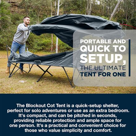 BlockOut Cot Tent: 1-Person