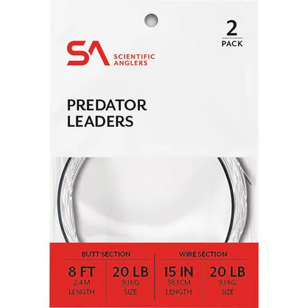 Predator Tapered Leader W/15in Wire Tippet