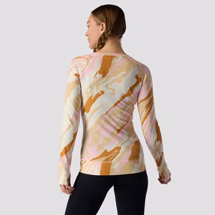 Spruces Mid-Weight Merino Printed Baselayer Crew - Women's