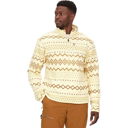 Heavyweight Drop Line Printed 1/2-Zip - Men's