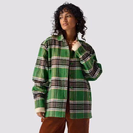 Flannel Shirt Jacket - Women's