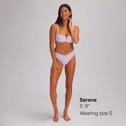 Pointelle Rib Court Bikini Bottom - Women's