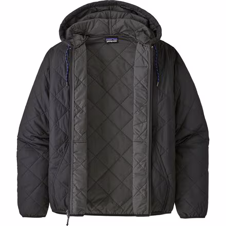 Diamond Quilted Bomber Hooded Jacket - Men's