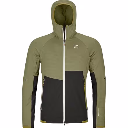 Fleece Rib Hooded Jacket - Men's