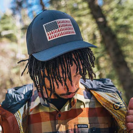 Mesh Tree Flag Trucker Hat