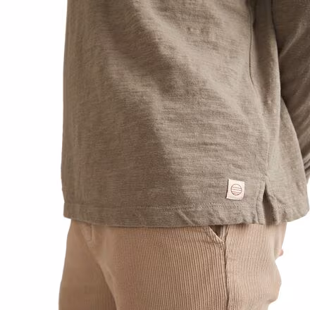 Nirvana Heavy Slub Stripe Long-Sleeve Rugby Polo - Men's