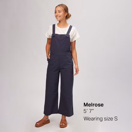 Stand Up Cropped Overalls - Women's